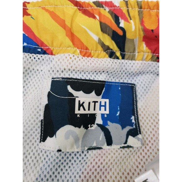 KITH Kids Swim Trunk Voyage Colorful Short Parrot Bird Animal Print Boy Size 12 - Picture 5 of 13
